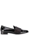 Giuseppe Zanotti 15mm Patent Leather Loafers W/ Band In Black