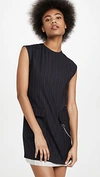 ACNE STUDIOS DONIELLA PINSTRIPE DRESS