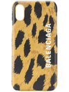 BALENCIAGA CASH LEOPARD-PRINT IPHONE XS CASE