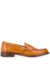 Scarosso Harper Slip-on Loafers In Brown