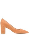 STUART WEITZMAN CHUNKY HEEL PUMPS