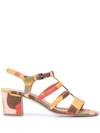 LAURENCE DACADE ABSTRACT PRINT SANDALS