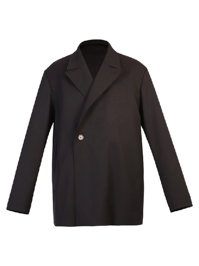 Balenciaga Virgin Wool Blazer In Black