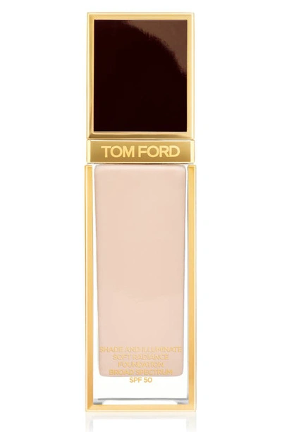 Tom Ford Shade And Illuminate Soft Radiance Foundation Spf 50 In 0.4 Rose