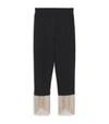 BURBERRY CRYSTAL FRINGE TRIM LEGGINGS,15035358