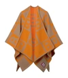 BURBERRY CASHMERE LOGO CAPE,15118601