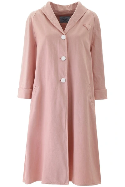 Prada Coat In Pink