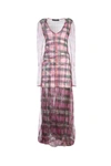 Y/PROJECT Y / PROJECT SHEER LAYERED TARTAN DRESS