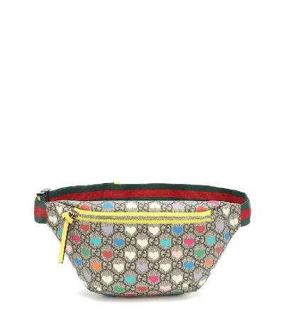 Gucci Kids' Heart Supreme Belt Bag In Multicoloured
