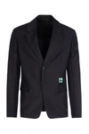 PRADA PRADA LOGO DETAIL BLAZER