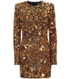 BALMAIN SEQUINED MINIDRESS,P00429989