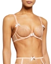 AGENT PROVOCATEUR LORNA TULLE HALF-CUP BRA,PROD152780068