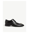 BALENCIAGA MENS BLACK BB LEATHER DERBY SHOES 44,5106-10004-3555000109
