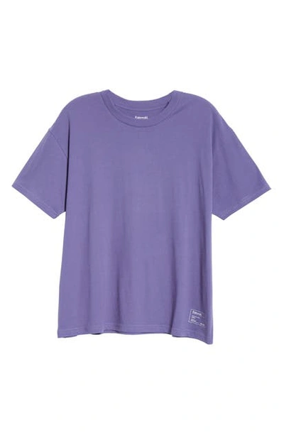 Entireworld Organic Cotton Jersey Boxy Tee In Ink