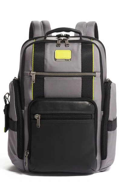 Tumi Men's Alpha Bravo Sheppard Deluxe Backpack In Gray/lime