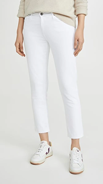 Ag Prima Ankle Skinny Jeans In White