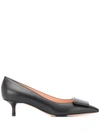 BALLY SQUARE-TIP 40MM SLIP-ON PUMPS