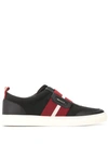 BALLY STRIPED LOW-TOP SNEAKERS