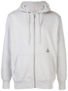 Palace Sofar Zip Hoodie In Grey
