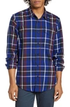Scotch & Soda Regular Fit Check Print Button-up Shirt In Combo C