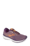 Brooks Ghost 12 Running Shoe In Jewel/ Grape/ Cantaloupe