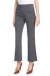 GUCCI SQUARE G-LOGO JACQUARD JERSEY BOOTCUT PANTS,609700ZAC6I