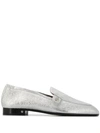 Laurence Dacade Angela 25mm Metallic Loafers In Silver