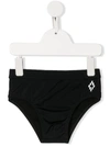 Marcelo Burlon County Of Milan Logo Swim Trunks In Black