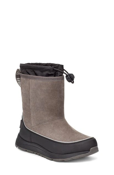 Ugg Boy's  Kirby Waterproof Winter Boot In Charcoal