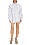 ISABEL MARANT ÉTOILE PATSY RUFFLE LACE INSET SHIRTDRESS,RO1466-19A036E