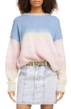 ISABEL MARANT ÉTOILE DRUSSELL COLORBLOCK MOHAIR BLEND SWEATER,20PPU1244-20P072E