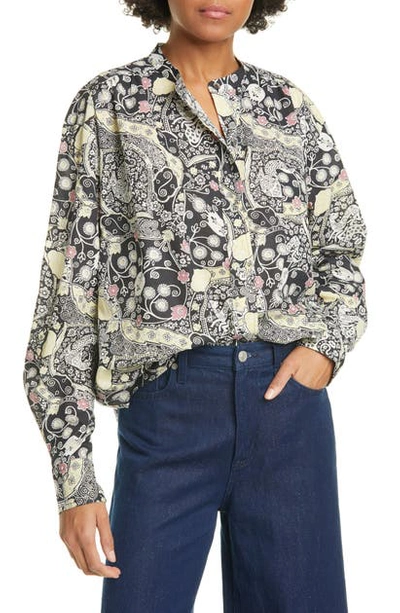 Isabel Marant Étoile Mexika Printed Cotton Shirt In White