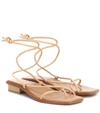 Loq Ara Leather Sandals In Beige