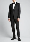 ERMENEGILDO ZEGNA MEN'S SHAWL-COLLAR TWO-PIECE WOOL TUXEDO,PROD150570307