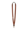 BURBERRY MONOGRAM E-CANVAS AND LEATHER LANYARD,15156436