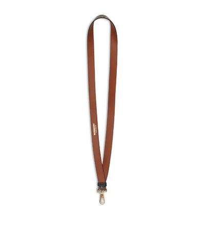 Burberry Monogram E-canvas And Leather Lanyard