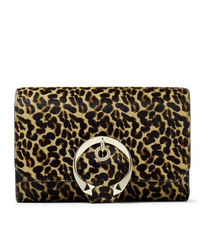Jimmy Choo Madeline Mini Leopard-print Calf Hair Crossbody Bag