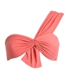 Marysia Venice One Shoulder Bandeau Bikini Top In Pink