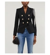 BALMAIN Embroidered double-breasted woven blazer