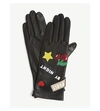 AGNELLE PARIS BY NIGHT LEATHER GLOVES,32679249