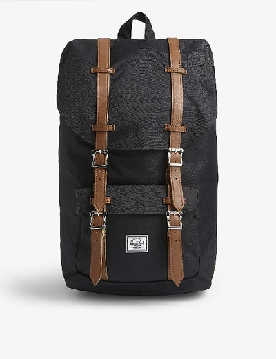 Herschel Supply Co Little America Backpack In Black/tan