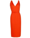 OSCAR DE LA RENTA Twist Strap Slim Dress