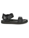 The Row Women's Hook And Loop Leather Sport Sandals In White