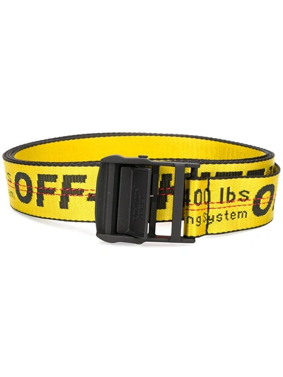 Off-white Industrial Buckle Belt In Yellow