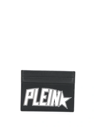 Philipp Plein Logo Printed Credit Card Wallet In Black