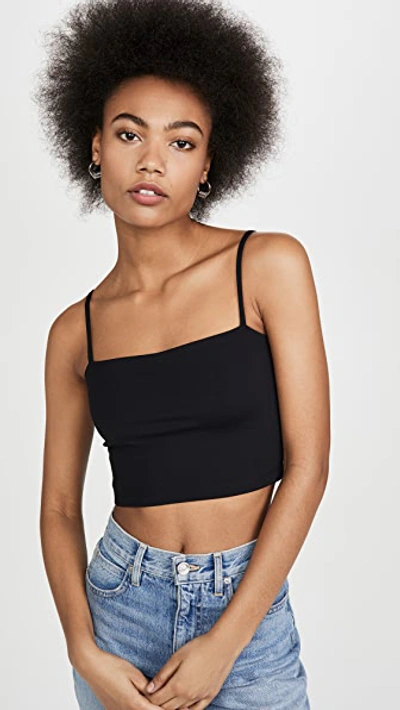 SUSANA MONACO CROP STRING TOP BLACK,SUSAN40759