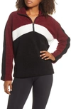 ALALA CHALET COLORBLOCK FLEECE QUARTER ZIP PULLOVER,F19-TO101