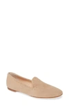 Agl Attilio Giusti Leombruni Studded Venetian Loafer In Taupe Suede