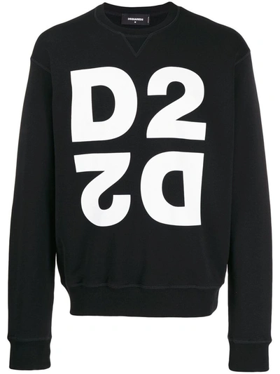 Dsquared2 Men's S74gu0390s25042900 Black Cotton Sweatshirt