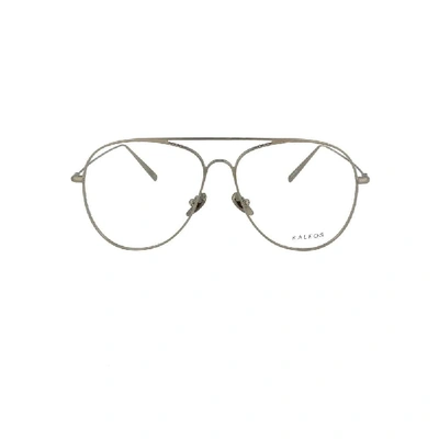 Kaleos Men's Grey Metal Glasses